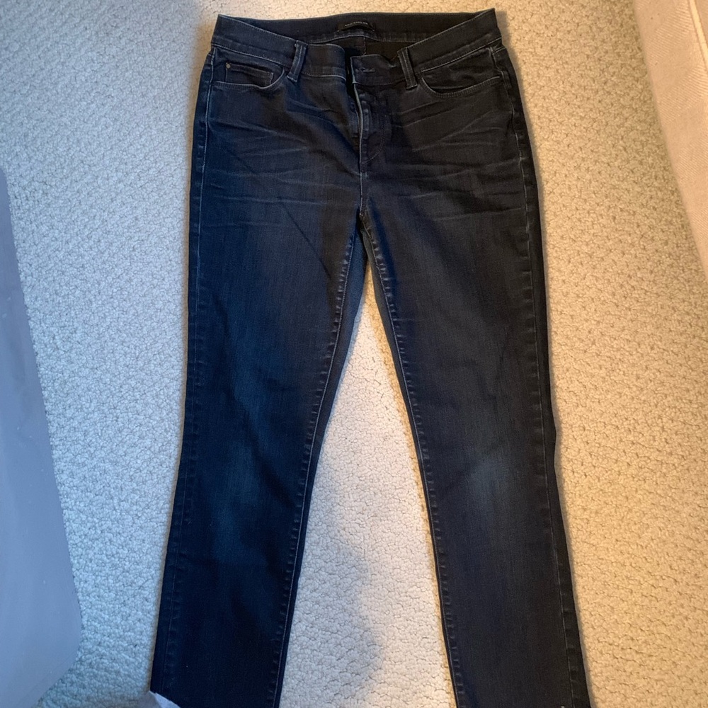 Ann Taylor Dark Blue Ankle Jeans